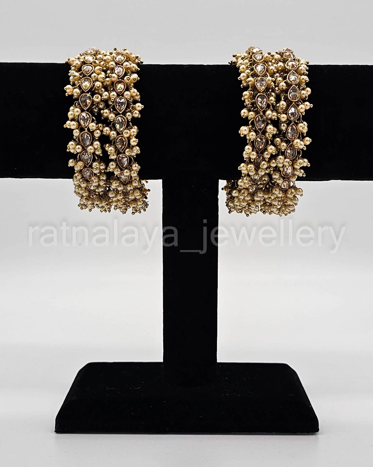 Reverse AD Beaded Bangle Set