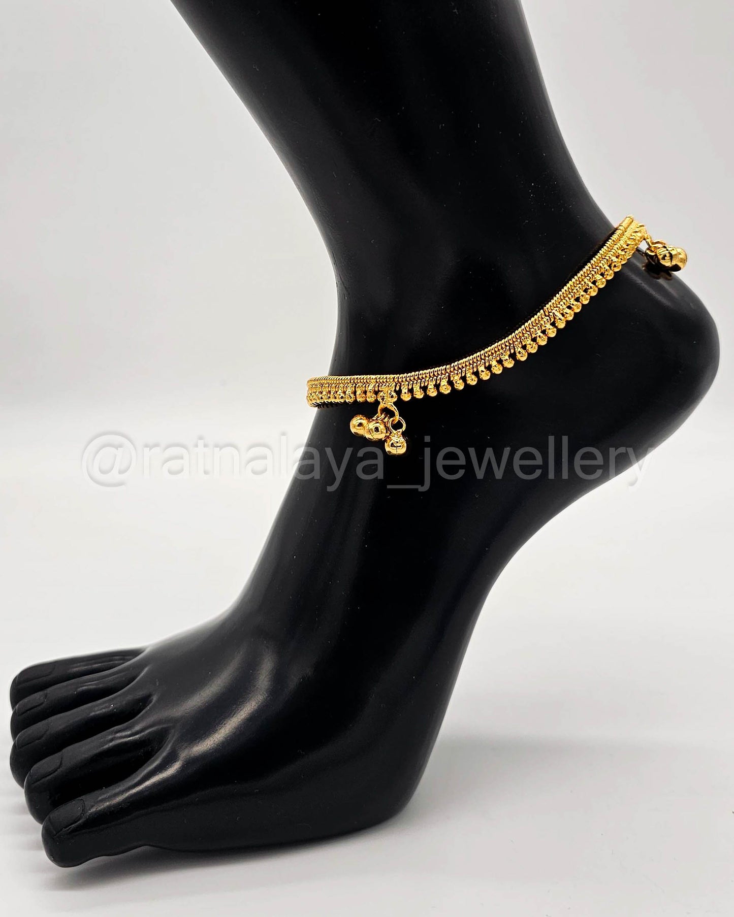 Simple Gold-Plated Anklets