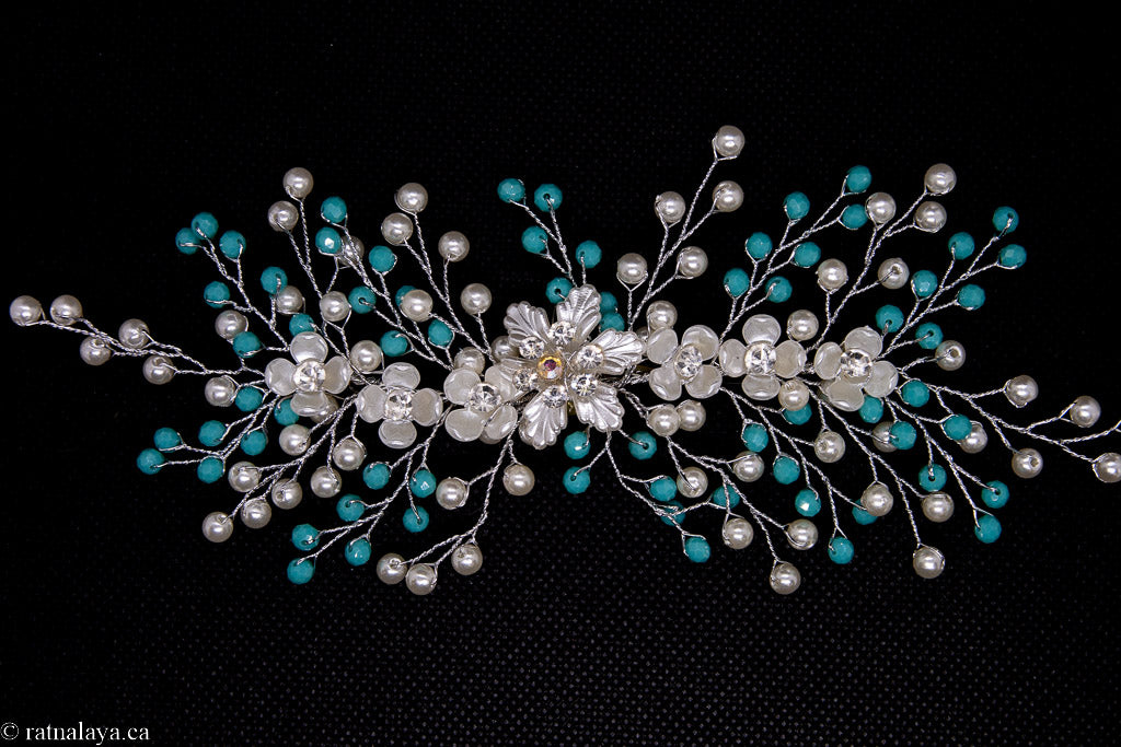 Crystal Flower Hair Accessory