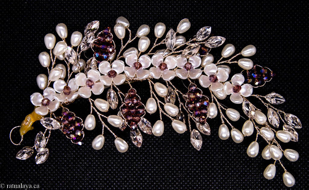 Floral Crystal Hair Accessory