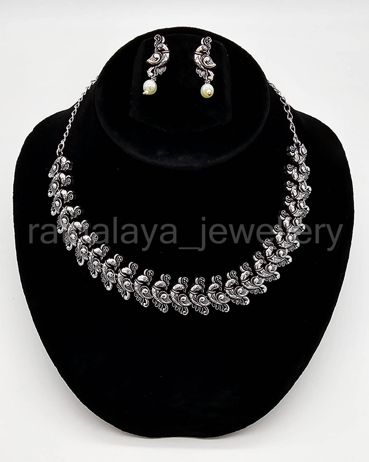 Oxidized Animal Necklace Set