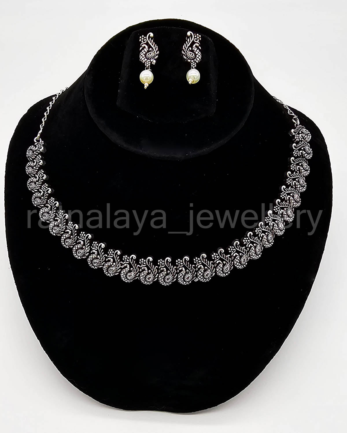 Oxidized Animal Necklace Set