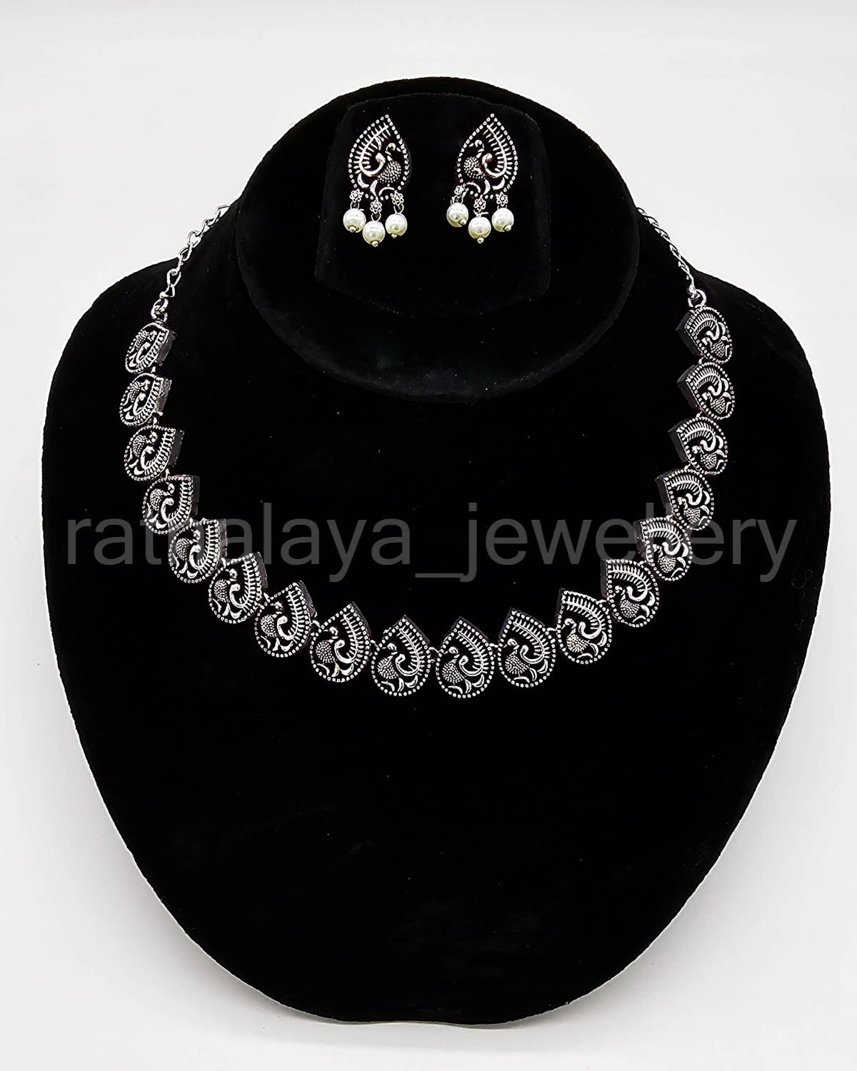 Oxidized Animal Necklace Set