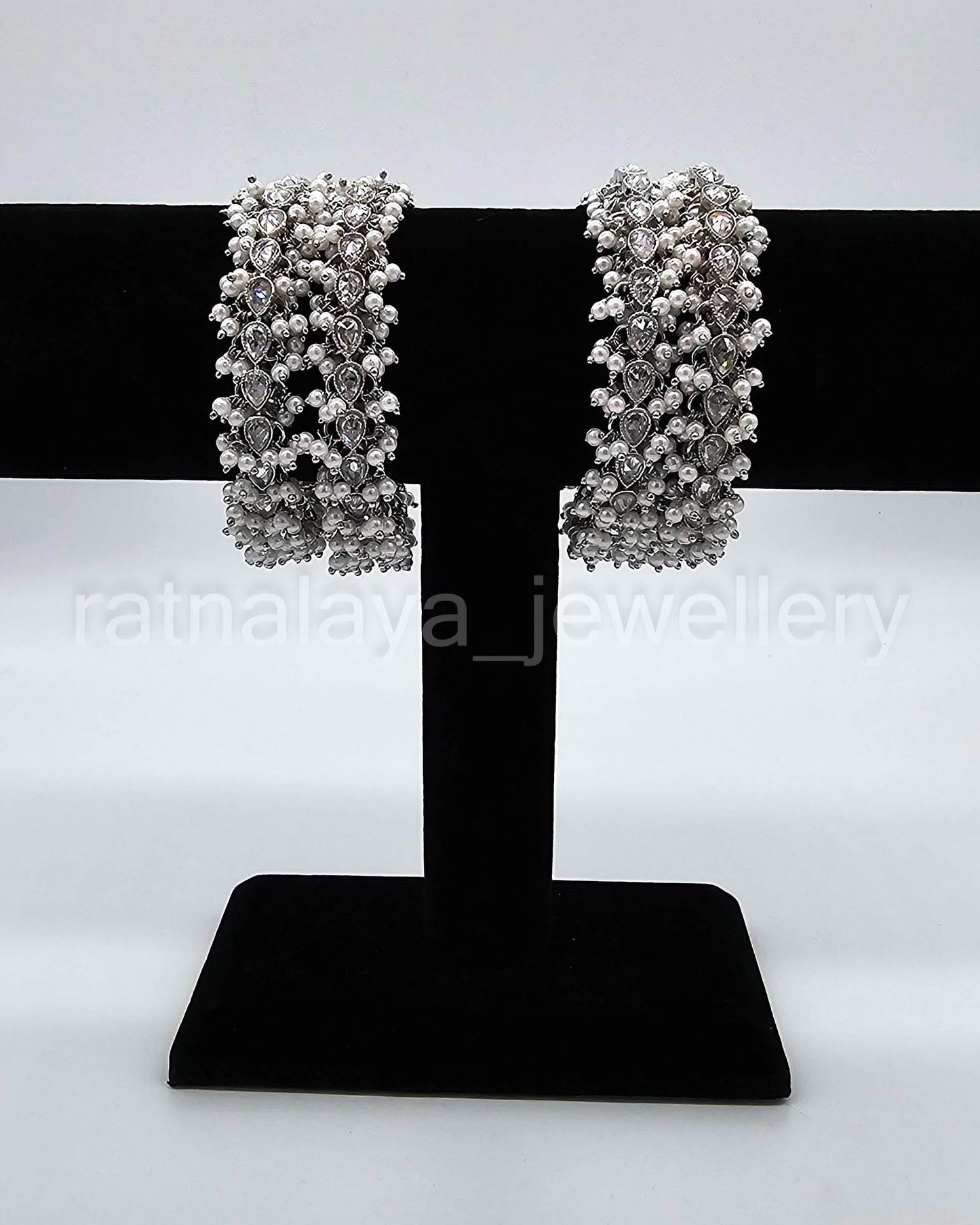 Reverse AD Beaded Bangle Set