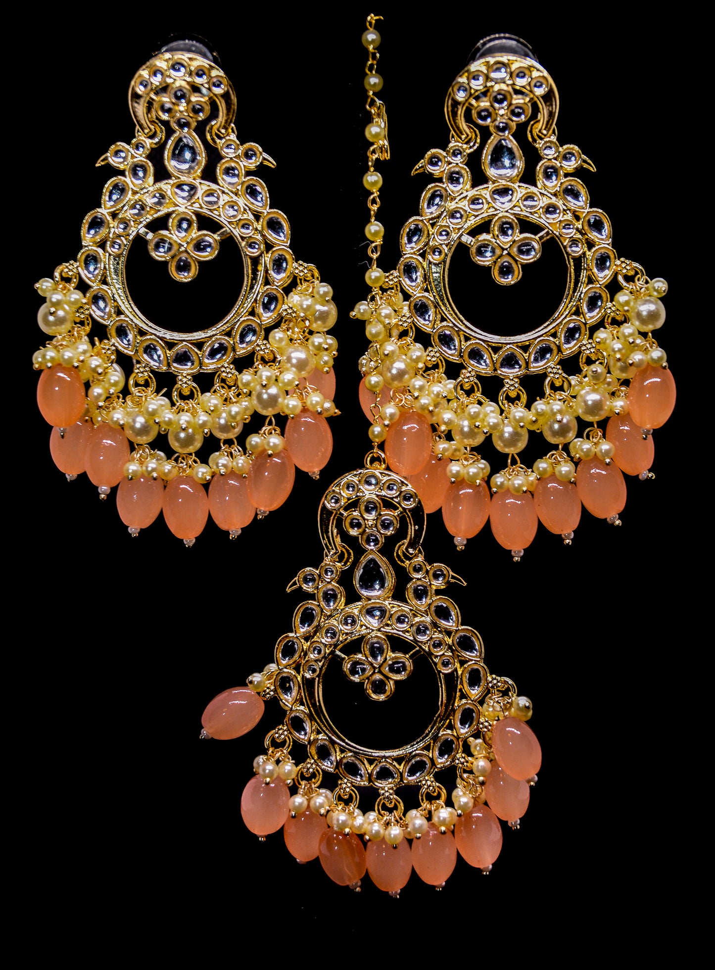 Kundan Earring Tikka Set