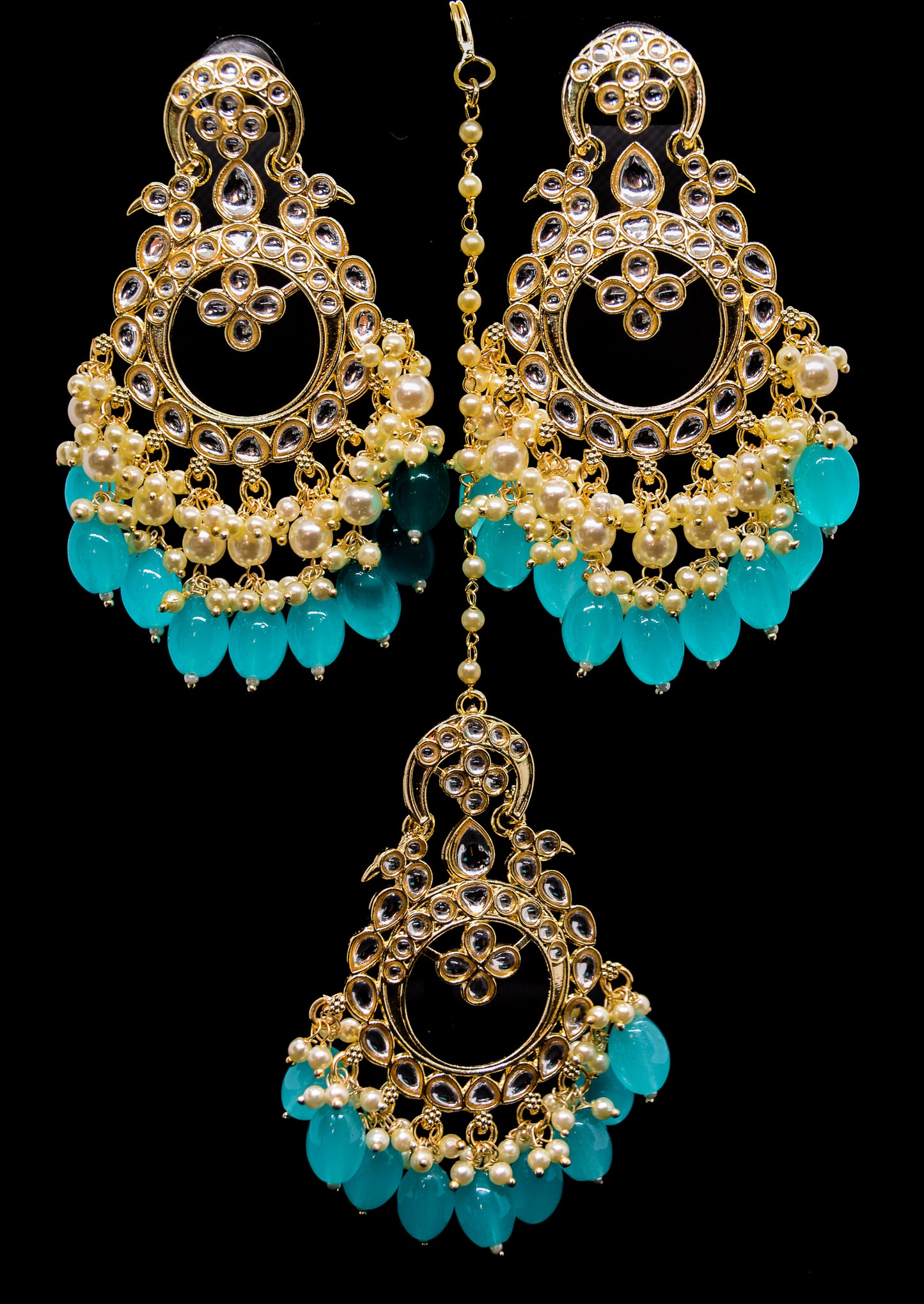 Kundan Earring Tikka Set