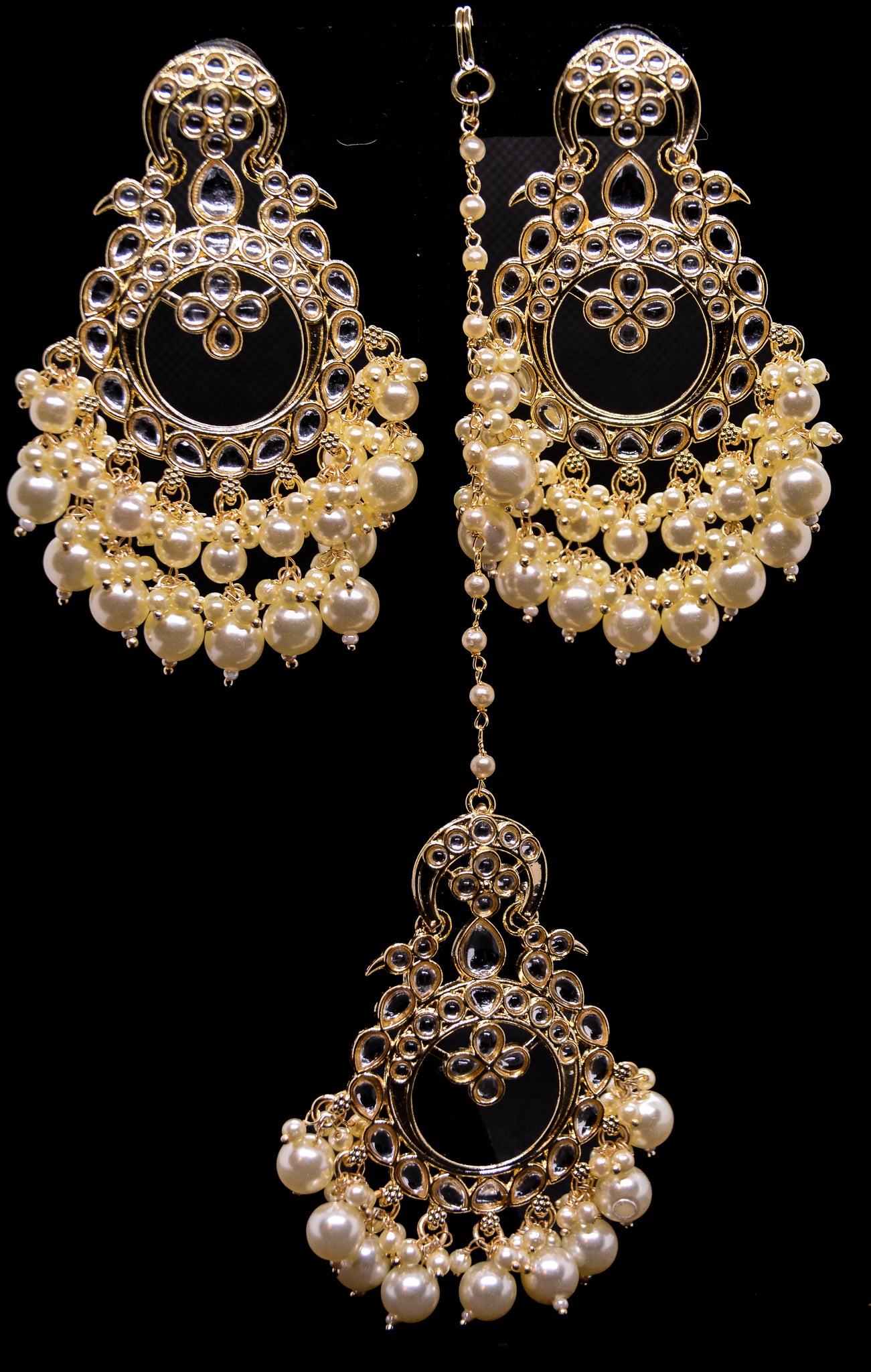Kundan Earring Tikka Set