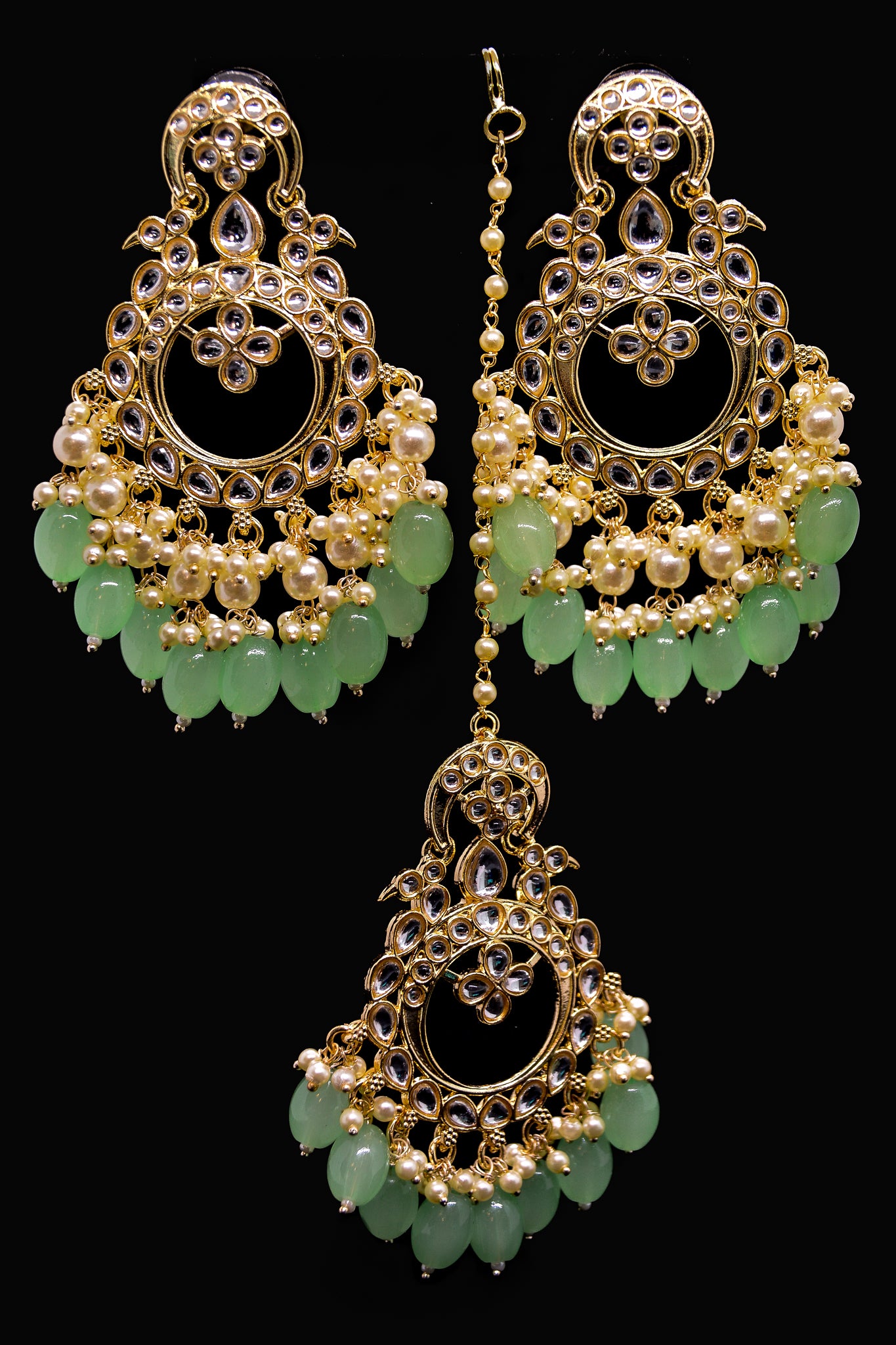Kundan Earring Tikka Set