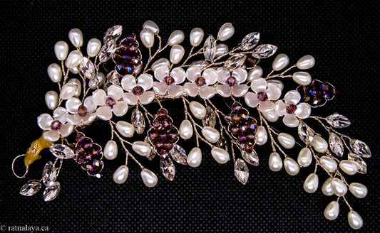 Floral Crystal Hair Accessory