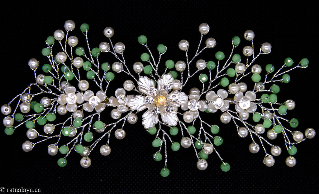 Crystal Flower Hair Accessory